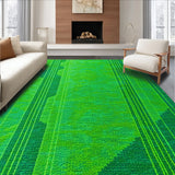 Ultra Soft Area Rug, Non Slip, Stain Resistant, Washable Area Rugs for Living Room, Bedroom, Modern Abstract Non-Slip Kids Playroom(Green)