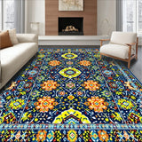 Dynamic Abstract Botanical Print(Blue)