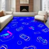 Retro Pixel Art Digital Joystick Decorative (Blue)