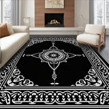 Mystical Medallion Trellis Decorative Artisan Crafted (Black)