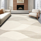 Long Runner Featuring a Subtle Wave Design in Beige(Beige)