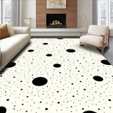 Raindrop Symphony Sophisticated Scattered Spot Motif(Black)