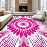 Starburst Kaleidoscope Radiant Petals Abstract Art (Pink) - ODIKA