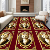 Vintage Cat Cameo Enhanced with Glowing Perimeter LED Strips(Red)