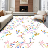 Enchanted Unicorn Mane Flowing Waves with Magical Sparkle Motifs(Pink)