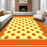 Honeycomb Hexagonal Design Throw with Nature Inspired Details(Orange)