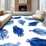 Abstract Watercolor Splash Artisan Brushstroke (Blue)