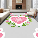 Rosy Petal Motif with Delicate Vine Embellishments(Pink)