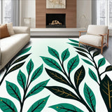 Gradient Ombre with Fluid Interlocking Leaf Motifs (Green) - ODIKA