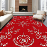 Festive Swirl Medallion Holiday(Red)