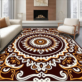 Boho Paisley Medallion Printed Machine (Brown)