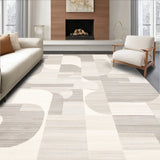 Abstract Cream Geometric(Beige)