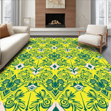 Abbey Lattice Verdant Interlocking Herringbone Vine(Yellow)