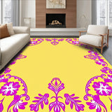 Floral Vine Scrollwork Decorative Motif(Yellow)