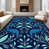 Botanical Insect Watercolor Artistry Enchanted Garden Symphony (Blue)