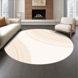 Modern Brushstroke Abstract with Subtle Marble Swirls Accent (Beige)