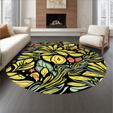 Botanical Grove Interlocking Leaf Motif(Black)