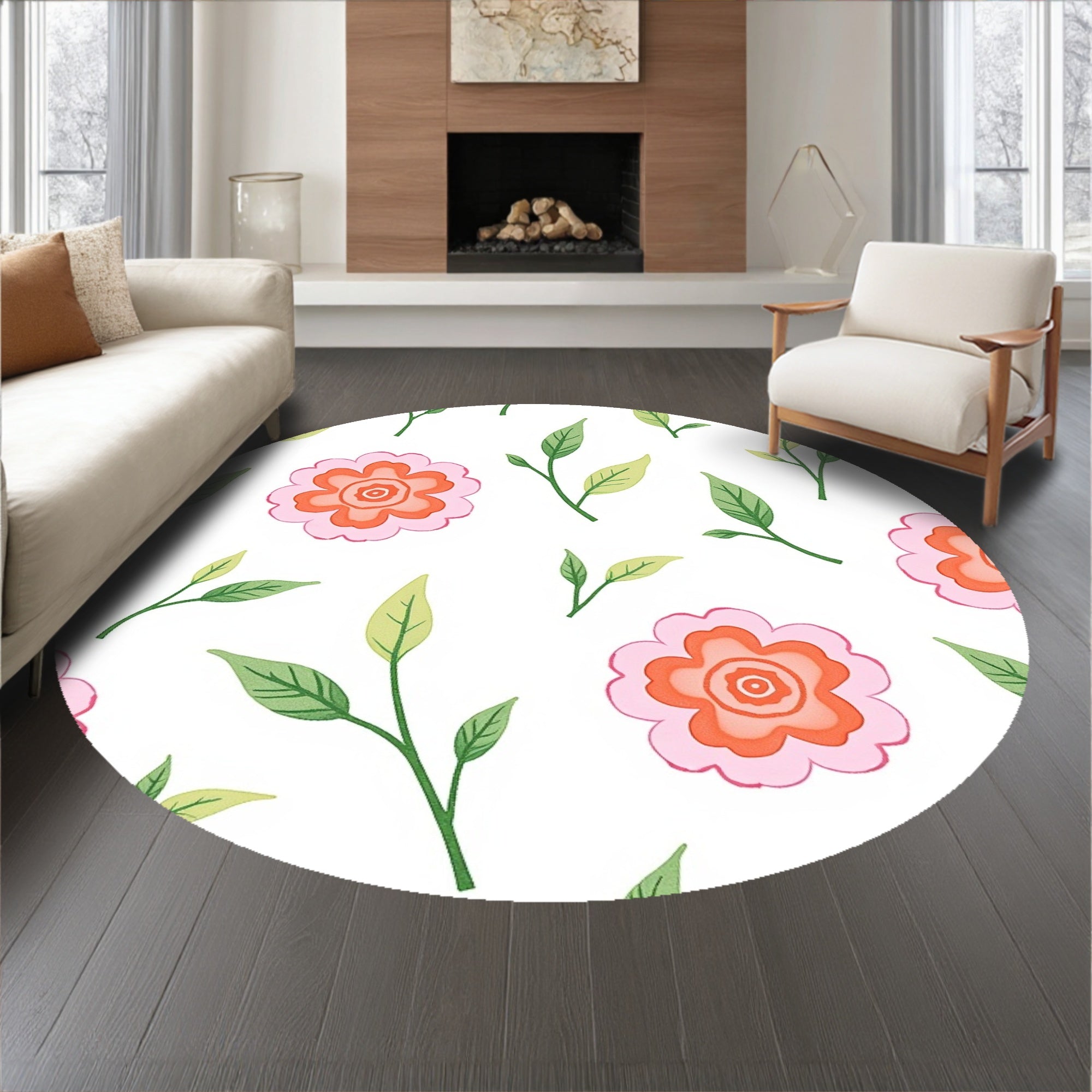 Whimsical Cottage Bloom Festival With Charming Rosette Display(Pink)