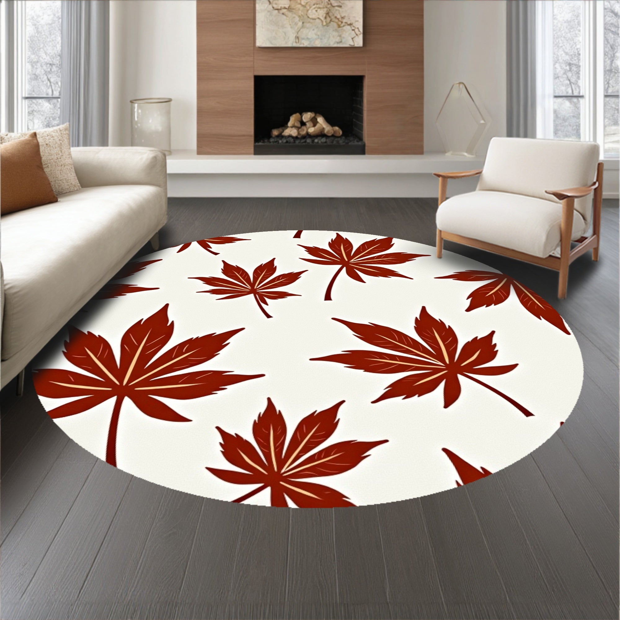 Harvest Season Botanical Artistic Elegant Woodland Nature(Brown)