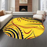 Dynamic Whirl Motion Transitional Curved Elegant Statement (Yellow)