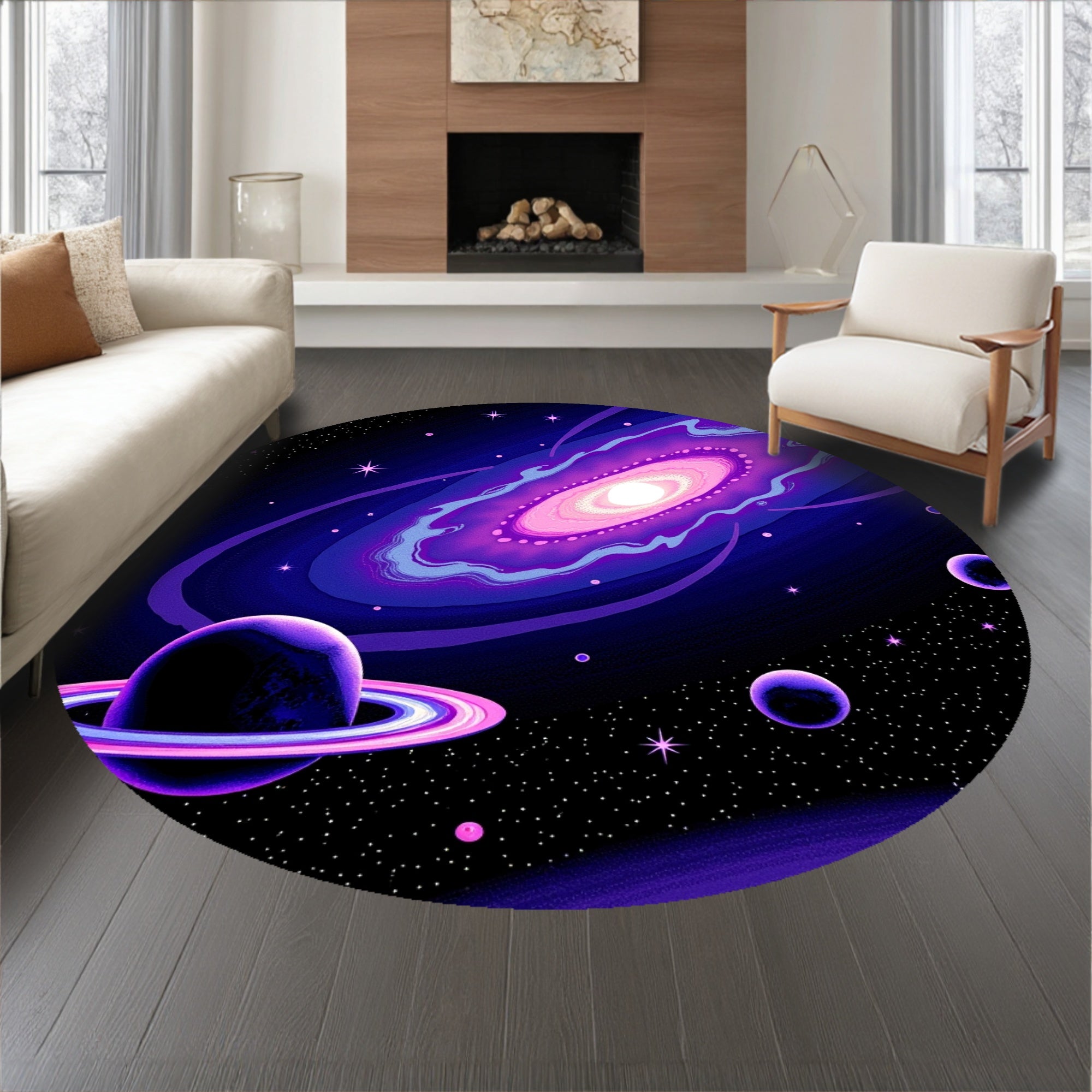 Dreamscape Astral Journey Decorative Throw (Purple) - ODIKA