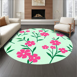 Blooming Garden Romance with Interlaced Petal Sprays and Botanical Silhouettes(Pink)