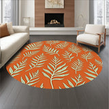 Botanical Fern Frond Luxurious Comfort Surface(Orange)