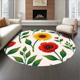 Blooming Garden Symphony Absorbent Vintage Botanical Illustration(Yellow)