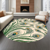 Exotic Plumage Ornamental Feathered Design(Ivory)