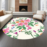 French Provincial Floral Bouquet Hand Hooked Design(Pink)