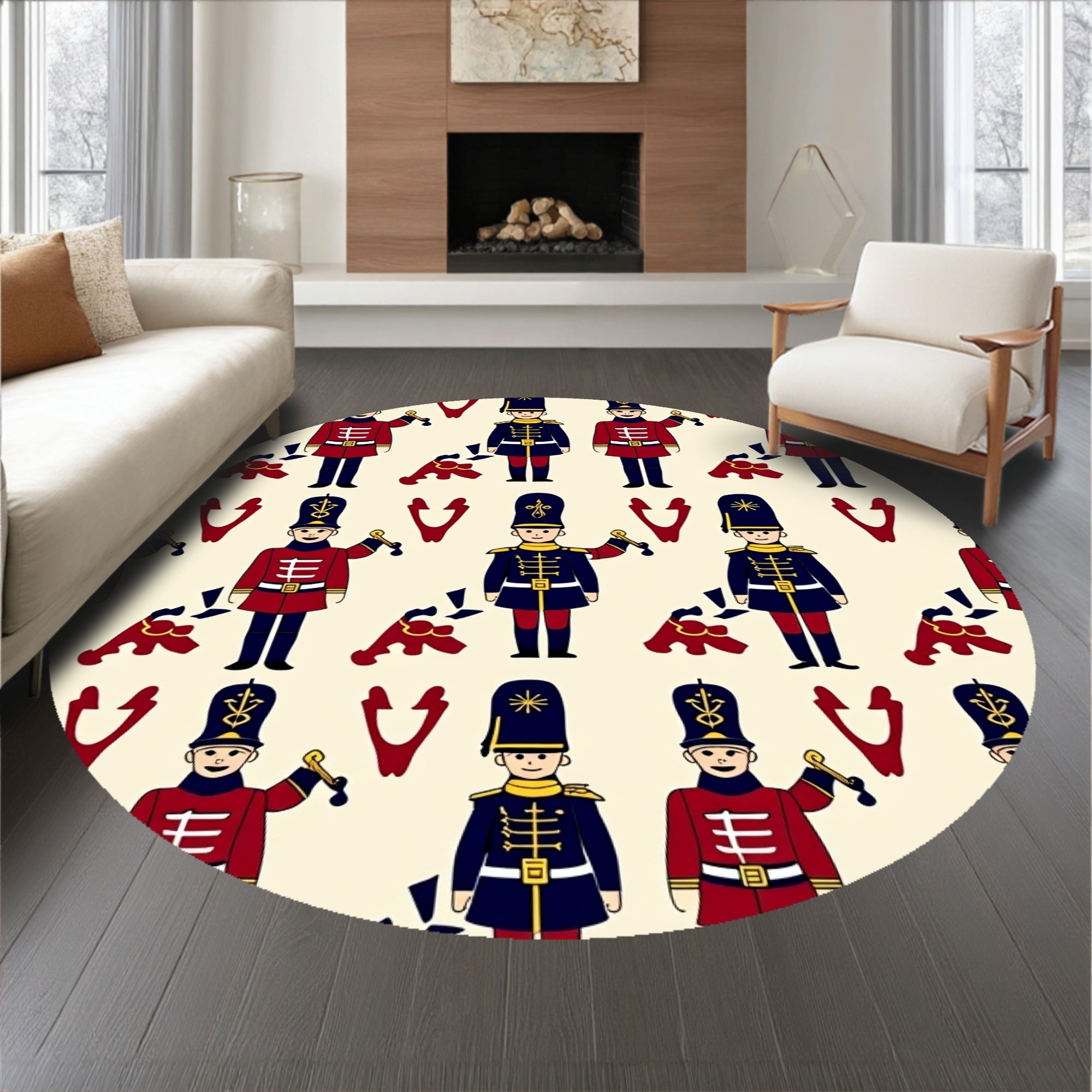 Military Figurine Inspired Decorative(Beige)