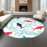 Koi Pond Tranquil Water Ripple Oriental Design(Red)