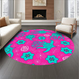 Hawaiian Sealife Fantasy Featuring Coral Reptile Motifs and(Pink)
