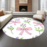 Whimsical Bow Featuring Wildflowers and Graceful Ribbons(Pink)