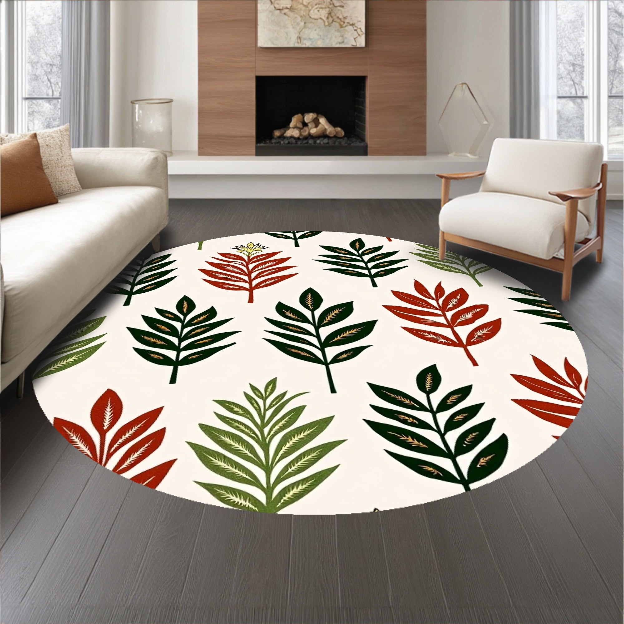 Enchanted Forest Leaf Motif Inspired Treasure(Red)