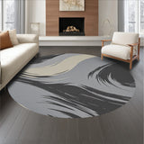 Brushstroke Abstract Modern Artistic Expressionist Decorative Accent(Black)