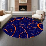 Mystical Constellation Abstract Artistry Horizon Celestial Blueprint (Blue)