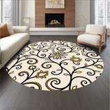 Enchanted Botanical Vine Scrollwork Luxurious Decorative Embellished (Beige)