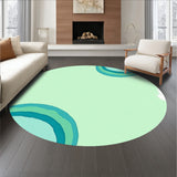 Abstract Watercolor Brush Stroke with Artistic Swirls(Green)