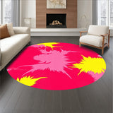 Abstract Watercolor Splash Design Entry Floor Covering(Yellow)