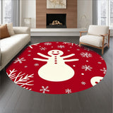 Jolly Snowman Winter Wonderland Festive Holiday(Red)