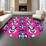 Cheerful Bearded Elf Frosty Medallion Yoga Decoration(Pink)