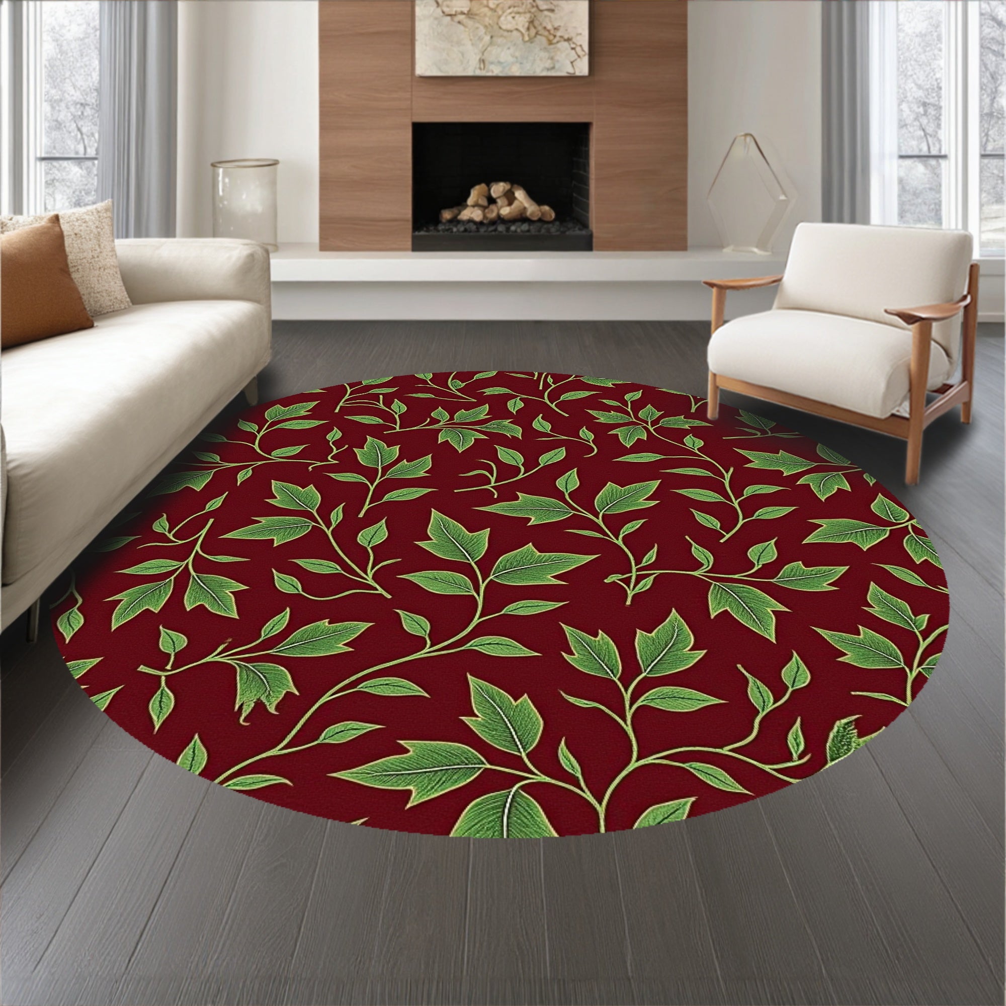 Vintage Holly Vine Corridor with Traditional Seasonal(Red)