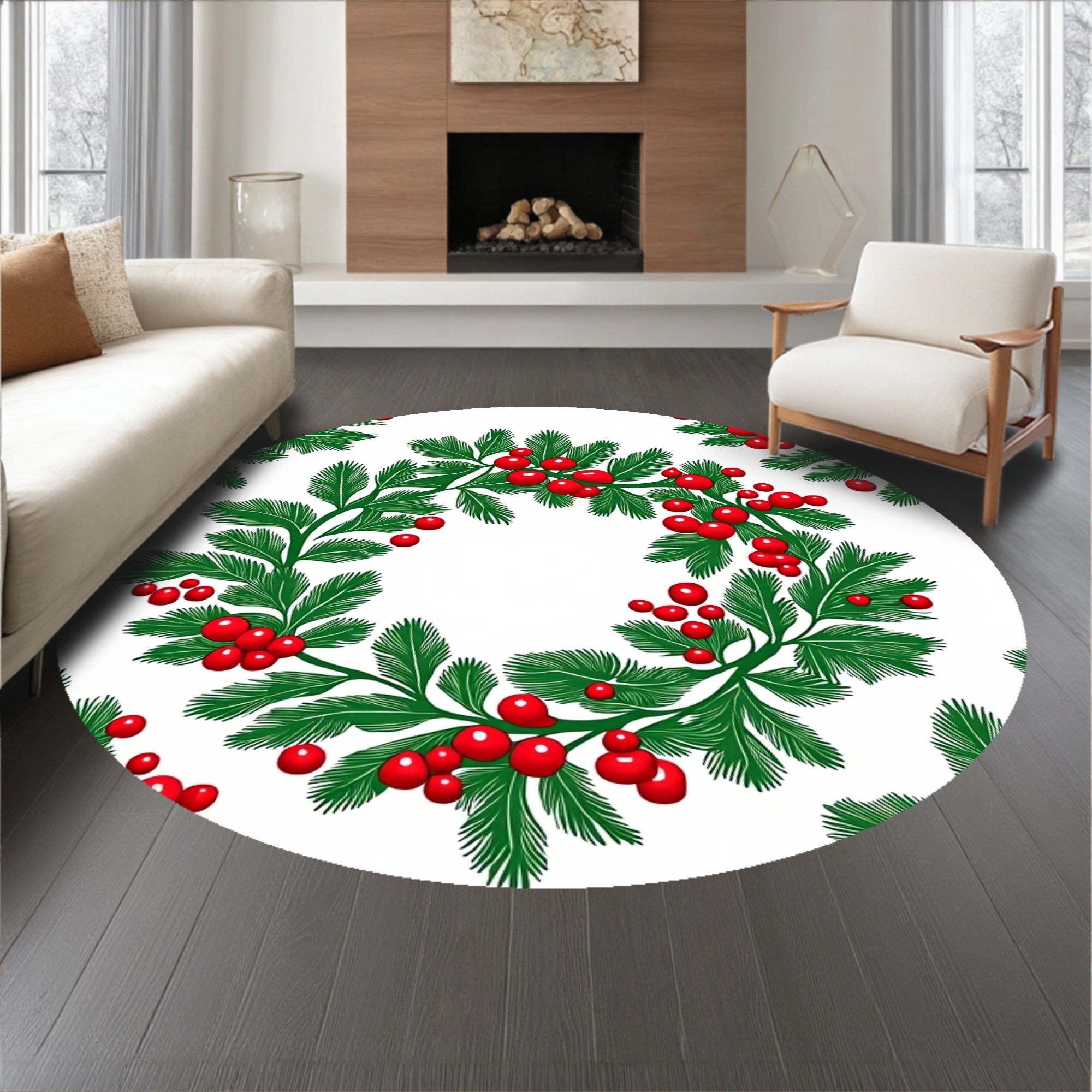 Festive Wreath Medallion Vintage Heritage Collection(Green)