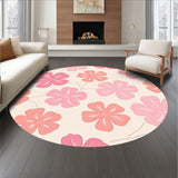 Romantic Petal Journey Exquisite Walkway Tapestry(Pink)