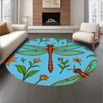 Dragonfly Meadow with Delicate Wing Details (Blue) - ODIKA