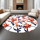 Abstract Floral Swirls With Interlocking Leaf Designs (White)