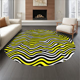 Contemporary Zigzag Decorative Accent(Yellow)