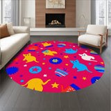 Festive Cat Parade with Twinkling Lantern Motifs and Playful Confetti Accents(Pink)