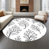 Whimsical Floral Vine Paisley Dainty Embellished Entrance (Black) - ODIKA